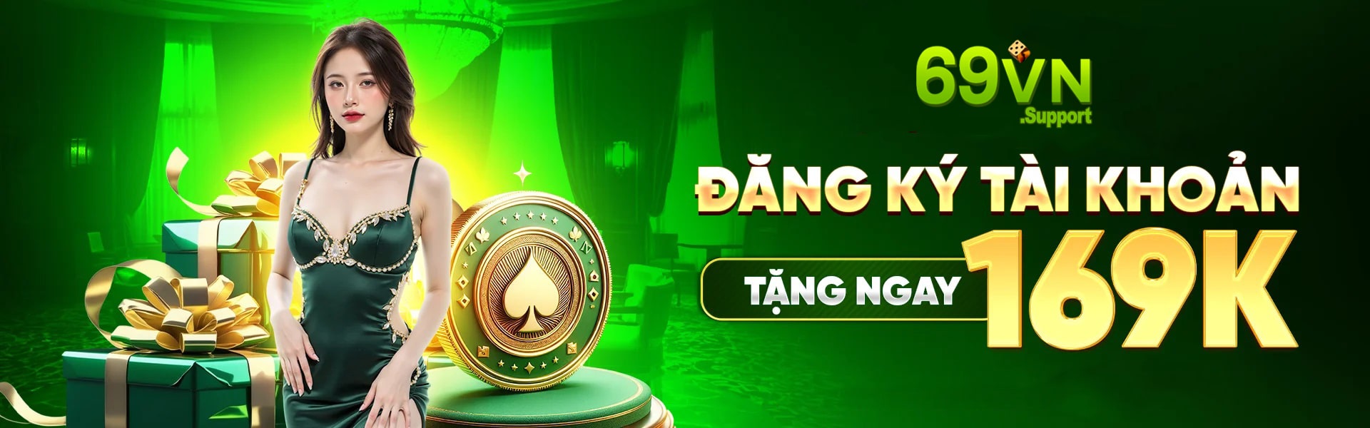 Đăng ký tài khoản 69VN nhận ngay 169K tại 69vn.support